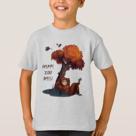 Orangutan Happy Zoo Days Boy's Wildlife Animal T-shirt