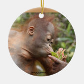 Orangutan Holiday-behandelingen Keramisch Ornament (Voorkant)
