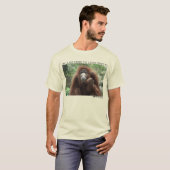Orangutan: "Ik ben hier om er  uit te zien" T-shirt (Voorkant volledig)