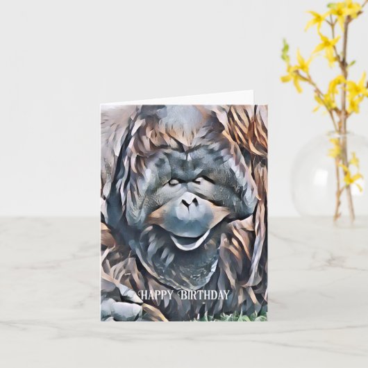 ORANGUTAN KAART (Gele Bloem)