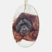 Orangutan Keramisch Ornament (Links)