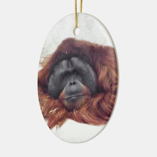 Orangutan Keramisch Ornament (Links)