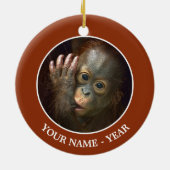 Orangutan Keramisch Ornament (Achterkant)