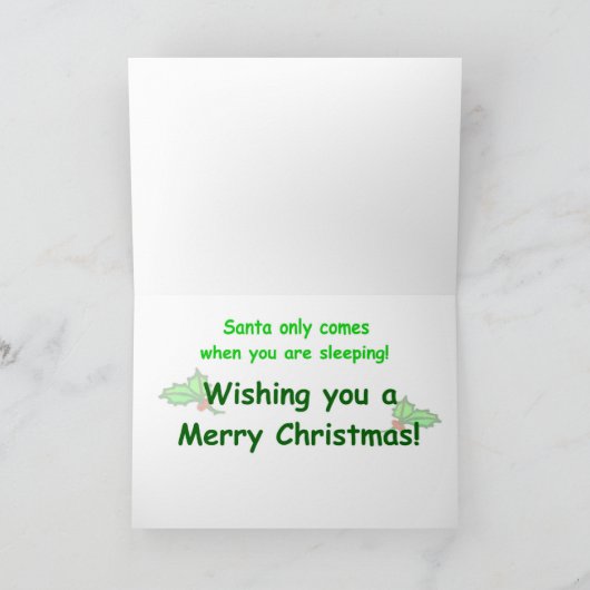 Orangutan Kerstmis Feestdagen Kaart (Binnen)