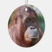 Orangutan Lady Keramisch Ornament (Links)