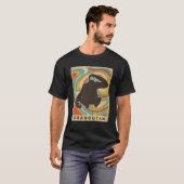  orangutan Lover Animal Retro Style T-shirt (Voorkant volledig)