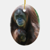 Orangutan met Baby Ornament (Voorkant)