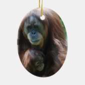 Orangutan met Baby Ornament (Achterkant)