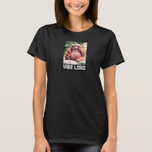 Orangutan met zonnebril Vibe Meme T-shirt