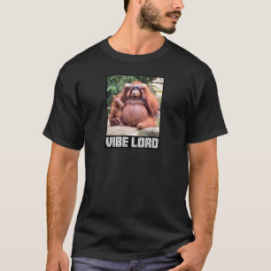 Orangutan met zonnebril Vibe Meme T-shirt