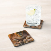 Orangutan Moeder die twee baby's houdt Bier Onderzetter (Rechterzijde)