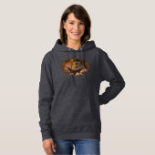 Orangutan Moeder die twee baby's houdt Hoodie (Voorkant volledig)