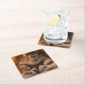 Orangutan Moeder die twee baby's houdt Kartonnen Onderzetters (Insitu)