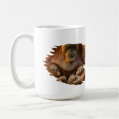 Orangutan Moeder die twee baby's houdt Koffiemok (Links)