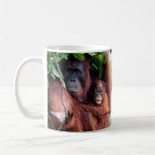 Orangutan Moeder en Baby Koffiemok (Links)