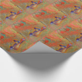 Orangutan Monkey Abstract Gold Cadeaupapier (Hoek)