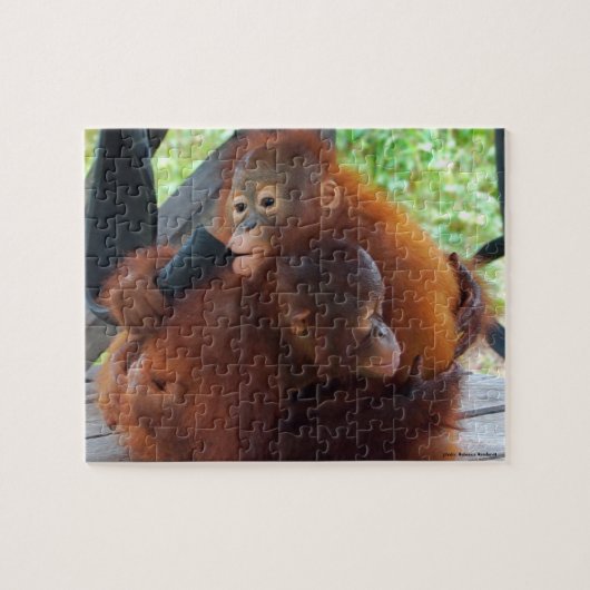 Orangutan Oerwoud Hugs Legpuzzel (Horizontaal)