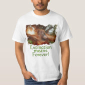 Orangutan & Oerwoud Wildlife Extinction T-shirt (Voorkant)