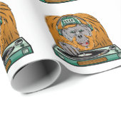 Orangutan Platenspeler Cadeaupapier (Rol Hoek)