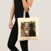 Orangutan Save Crystal Tote Bag (Voorkant (product))