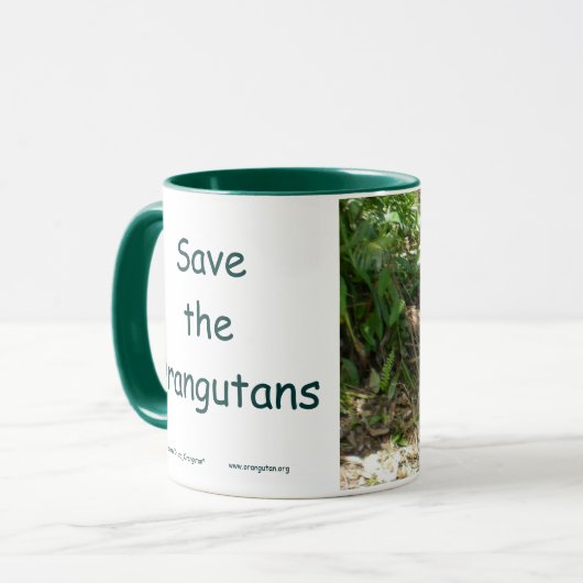 Orangutan Save Great Apes Mok (Voorkant links)