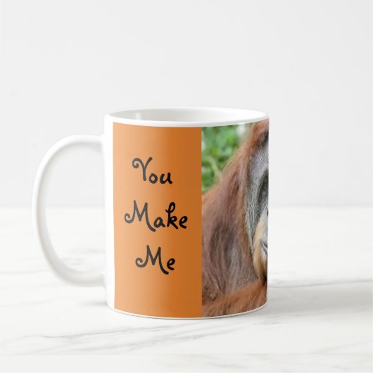 Orangutan Smile Koffiemok (Links)