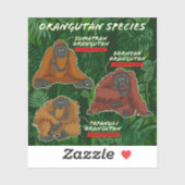 "Orangutan Species" Sticker (Vel)