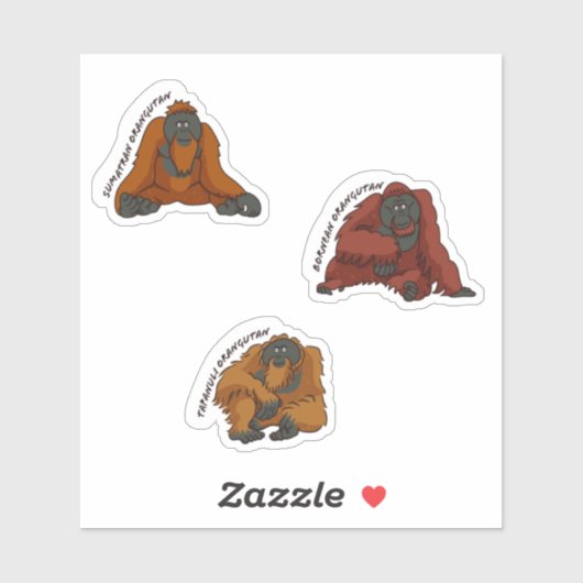 "Orangutan Species" Sticker (Vel)
