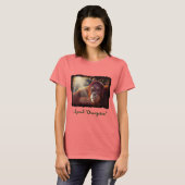 Orangutan Supporter Red Ape Wildlife Art Shirt (Voorkant volledig)