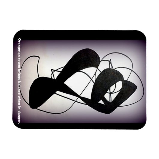 Orangutan Totem Magnet Magneet (Horizontaal)