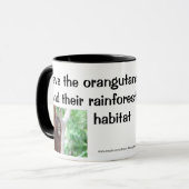 Orangutan Treehugger Mok (Voorkant links)