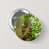 Orangutan Tribute Ronde Button 5,7 Cm (Voorkant /achterkant)