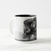 Orangutan Tweekleurige Koffiemok (Voorkant links)