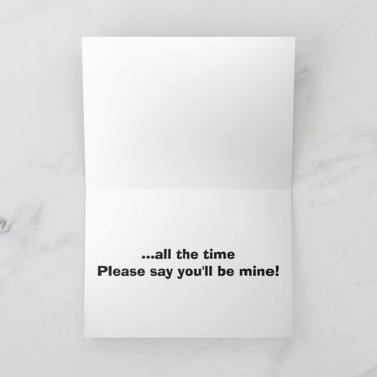 Orangutan Valentijn Feestdagen Kaart (Binnen)