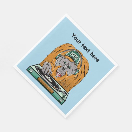 Orangutan Vinyl Record Servet (Hoek)