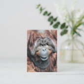 ORANGUTAN VISITEKAARTJE (Staand voorkant)