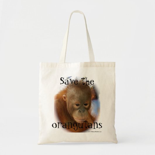 Orangutan Wildlife Conservation Tote Bag (Voorkant)