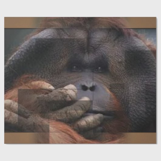 Orangutan wrapping Paper Cadeaupapier (Vlak)