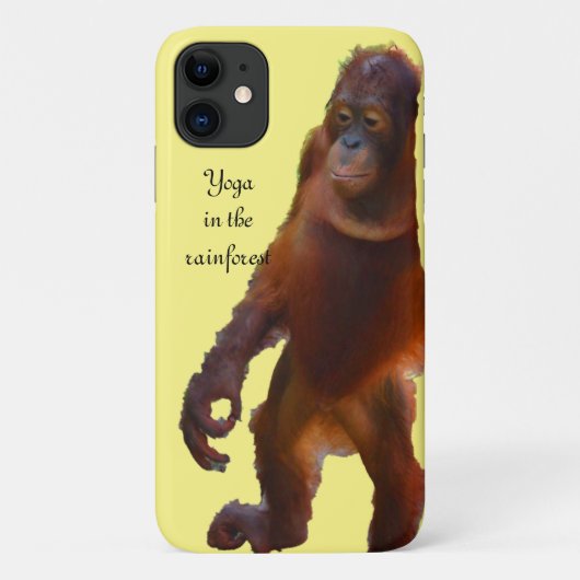 Orangutan Yoga in het regenwoud Case-Mate iPhone Case (Achterkant)