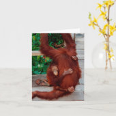 Orangutanen Kaart (Gele Bloem)