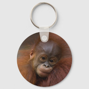 Orangutang baby sleutelhanger