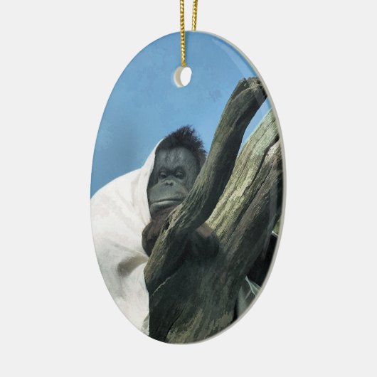 ORANGUTANS KERAMISCH ORNAMENT (Links)