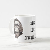 Orangutans OFI Baby Foto Art Koffiemok (Voorkant links)