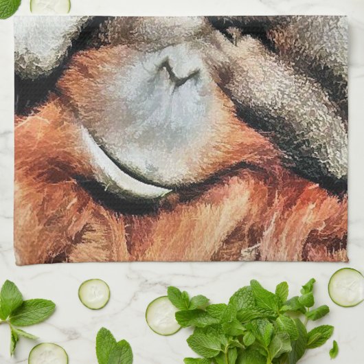 ORANGUTANS THEEDOEK (Gevouwen)