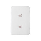 Orangy Red decorative Design Badmat (Voorkant Verticaal)