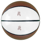 Orangy Red decorative Design Basketbal (Voorkant)