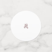 Orangy Red decorative Design Confetti (Kleine voorkant)