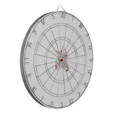 Orangy Red decorative Design Dartbord (Voorkant Links)