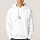 Orangy Red decorative Design Hoodie (Voorkant)