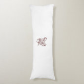 Orangy Red decorative Design Lichaamskussen (Voorkant Verticaal)